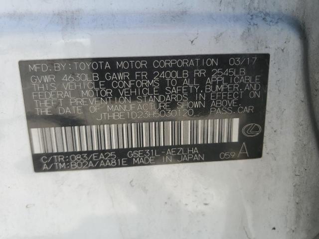 2017 LEXUS IS 350 JTHBE1D23H5030120