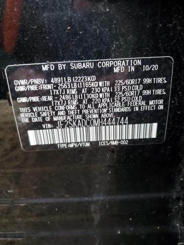 2021 SUBARU FORESTER JF2SKADC0MH444744