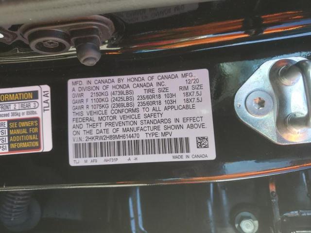 2021 HONDA CR-V EXL - 2HKRW2H89MH614470