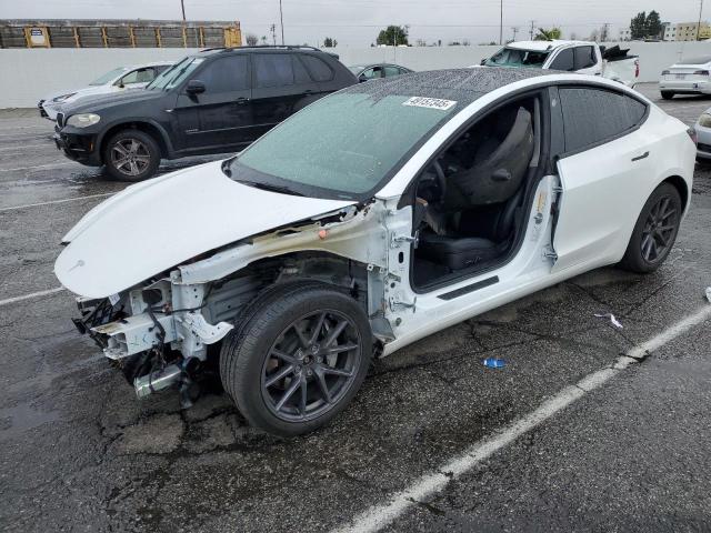 TESLA MODEL 3 2022 white  electric 5YJ3E1EB4NF212763 photo #1