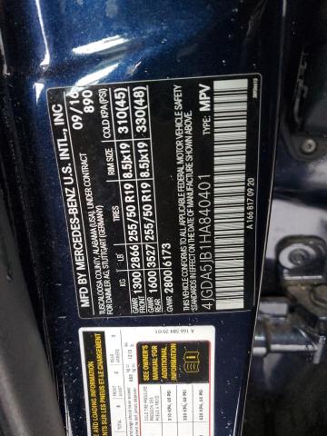 2017 MERCEDES-BENZ GLE 350 - 4JGDA5JB1HA840401