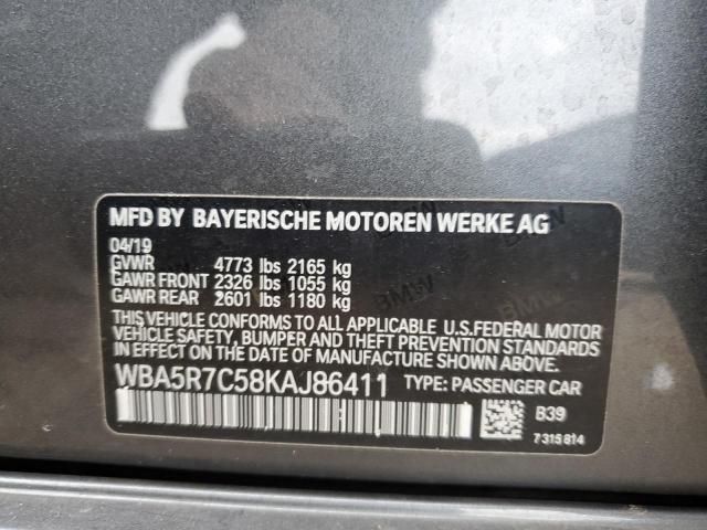 2019 BMW 330XI - WBA5R7C58KAJ86411