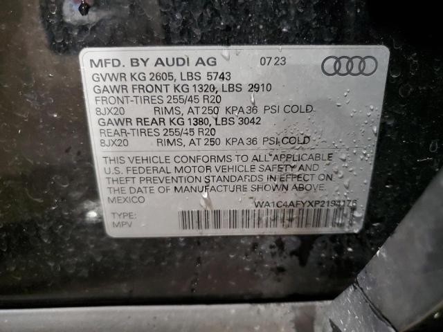 2023 AUDI SQ5 PRESTI WA1C4AFYXP2194176