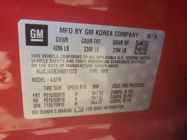 2017 BUICK ENCORE PRE - KL4CJASB3HB011373