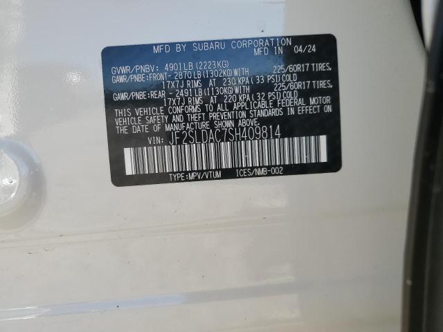 2025 SUBARU FORESTER JF2SLDAC7SH409814