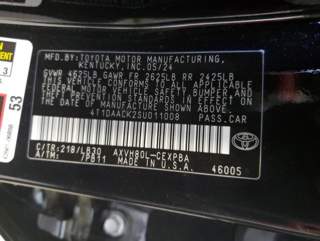 2025 TOYOTA CAMRY XSE - 4T1DAACK2SU011008