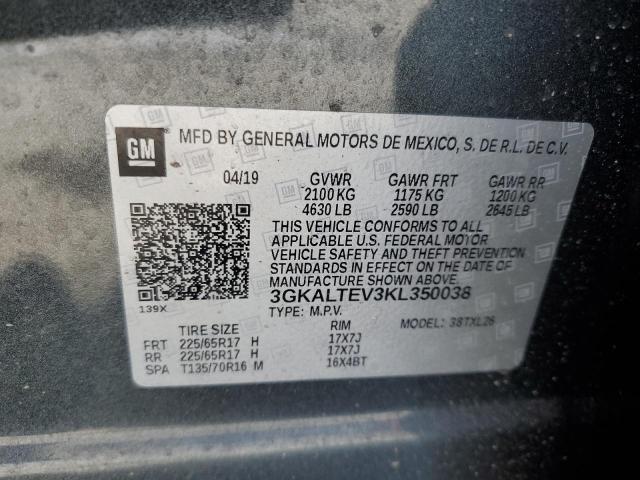 2019 GMC TERRAIN SL - 3GKALTEV3KL350038