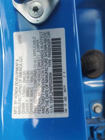 2023 HONDA CIVIC SPOR - 19XFL2H89PE020594