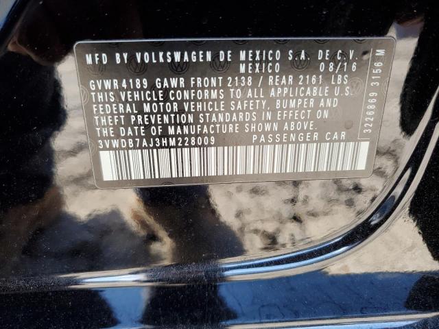 2017 VOLKSWAGEN JETTA SE - 3VWDB7AJ3HM228009