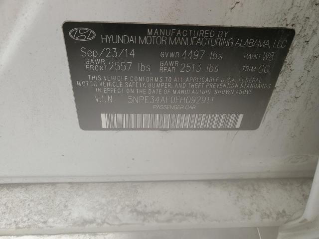 2015 HYUNDAI SONATA SPO - 5NPE34AF0FH092911