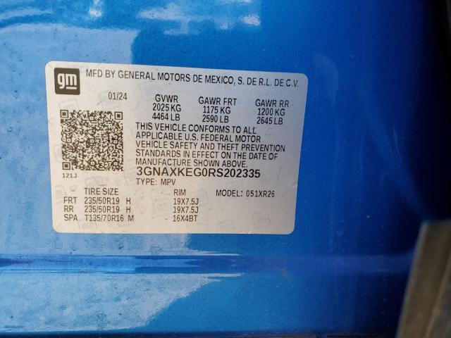 2024 CHEVROLET EQUINOX LT - 3GNAXKEG0RS202335