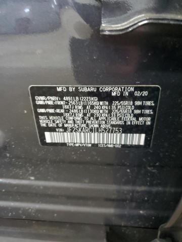 2020 SUBARU FORESTER S - JF2SKARC1LH527753