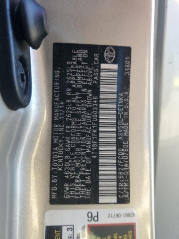 2015 TOYOTA CAMRY LE - 4T1BF1FK1FU003346