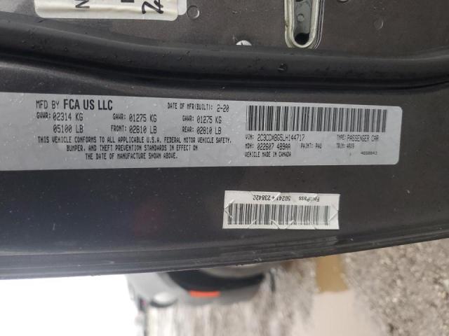 2020 DODGE CHARGER SX 2C3CDXBG5LH144717