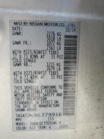 2015 NISSAN ROGUE S - 5N1AT2ML0FC779916