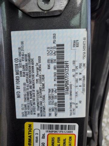 2015 FORD FUSION SE - 1FA6P0H77F5123691