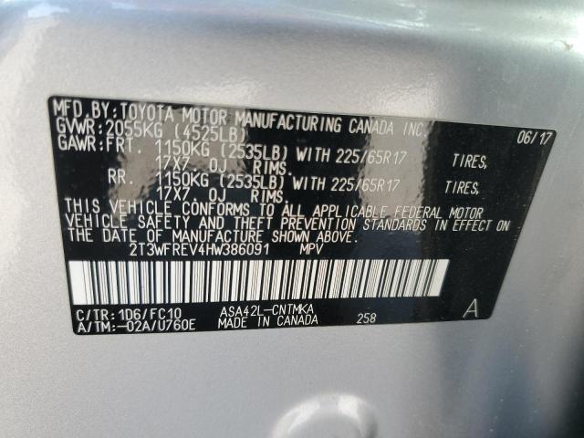 2017 TOYOTA RAV4 XLE - 2T3WFREV4HW386091