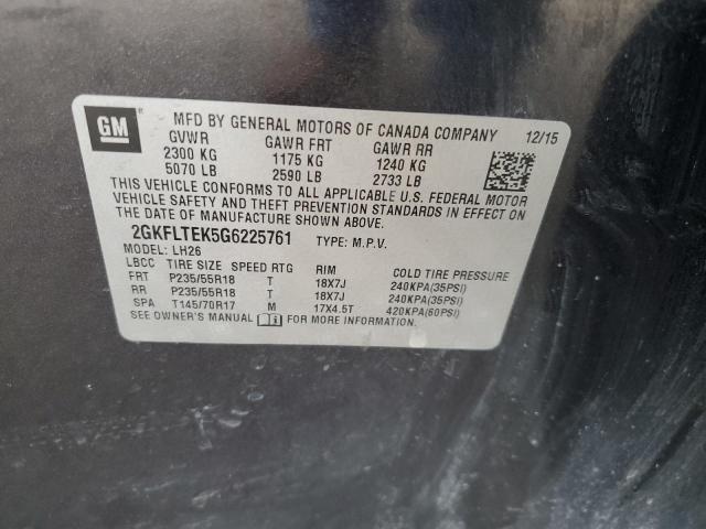 2016 GMC TERRAIN SL - 2GKFLTEK5G6225761