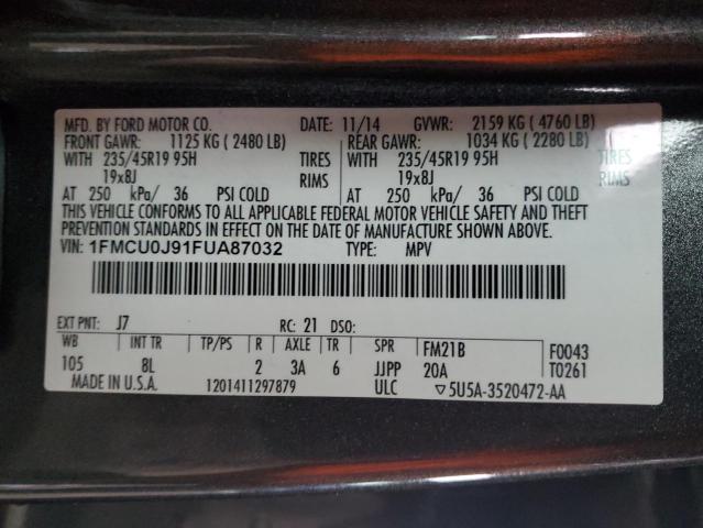 2015 FORD ESCAPE TIT - 1FMCU0J91FUA87032