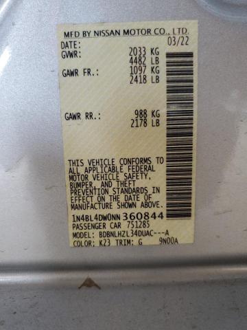 2022 NISSAN ALTIMA SV - 1N4BL4DW0NN360844