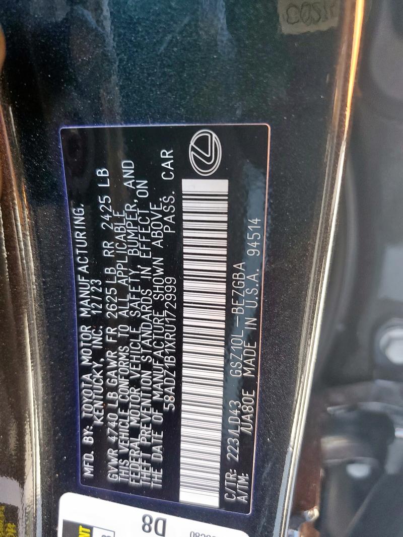 2024 LEXUS ES 350 BAS - 58ADZ1B1XRU172999