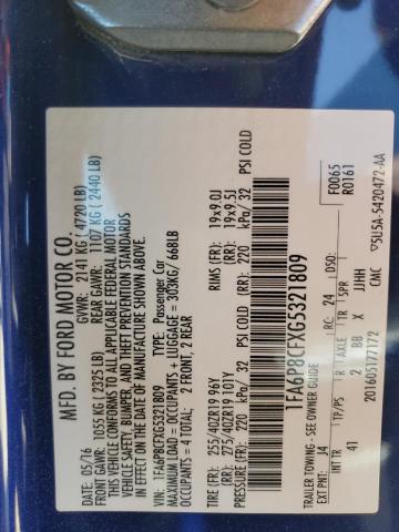 2016 FORD MUSTANG GT - 1FA6P8CFXG5321809