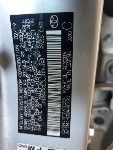2020 TOYOTA COROLLA SE - JTDS4RCE0LJ006498