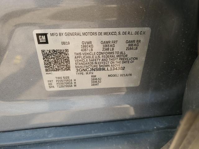 2020 CHEVROLET TRAX LS - 3GNCJNSB9LL134302