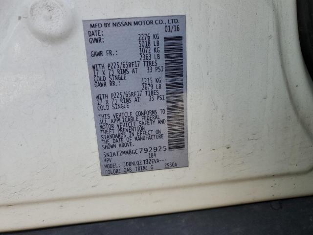 2016 NISSAN ROGUE S - 5N1AT2MM8GC792925