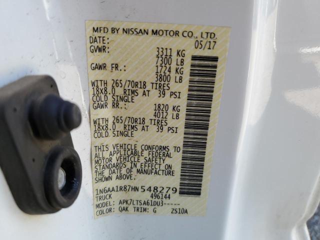 2017 NISSAN TITAN S 1N6AA1R87HN548279