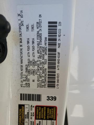 2016 TOYOTA TACOMA DOU - 3TMCZ5AN9GM023990