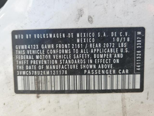 2019 VOLKSWAGEN JETTA S - 3VWC57BU2KM121178