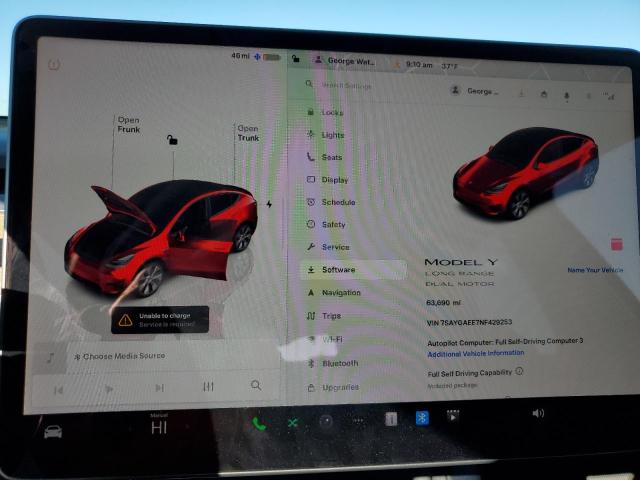2022 TESLA MODEL Y - 7SAYGAEE7NF429253