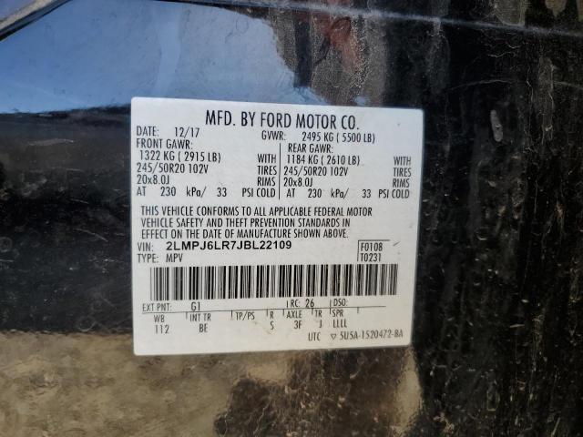 2018 LINCOLN MKX RESERV - 2LMPJ6LR7JBL22109