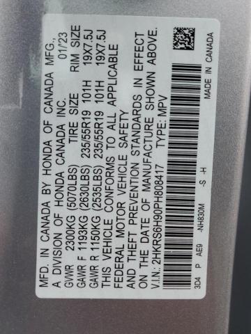 2023 HONDA CR-V SPORT - 2HKRS6H90PH808417
