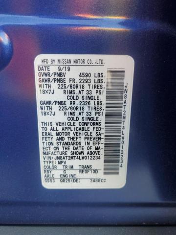 2020 NISSAN ROGUE S JN8AT2MT4LW012234
