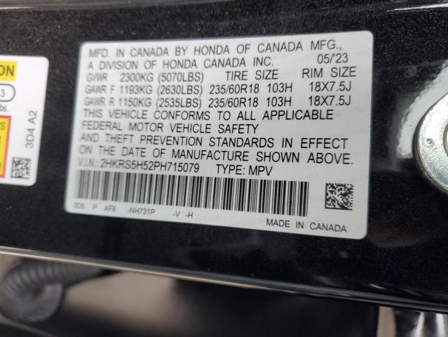 2023 HONDA CR-V SPORT - 2HKRS5H52PH715079