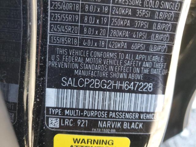 2017 LAND ROVER DISCOVERY - SALCP2BG2HH647228