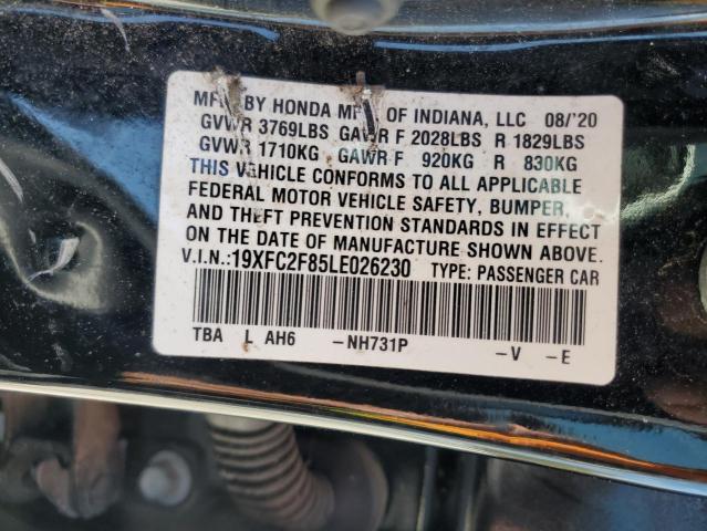 2020 HONDA CIVIC SPOR - 19XFC2F85LE026230
