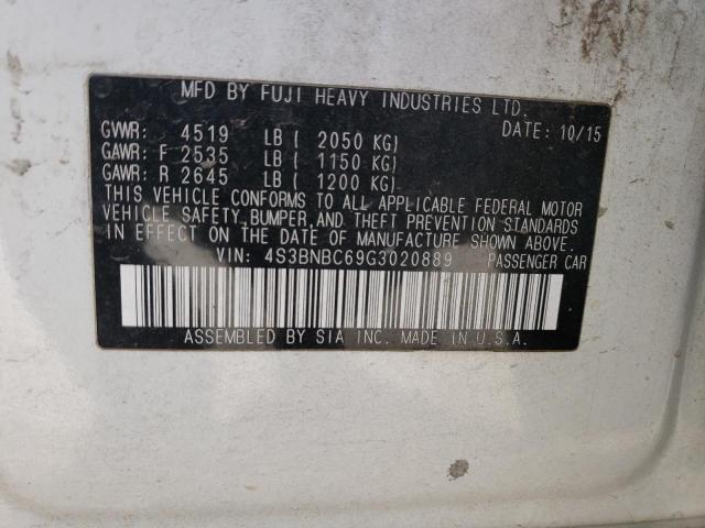 2016 SUBARU LEGACY 2.5 - 4S3BNBC69G3020889