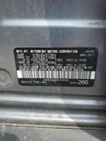 2017 MITSUBISHI OUTLANDER JA4AD3A32HZ046496
