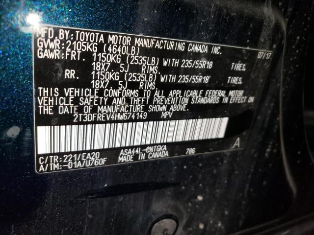 2017 TOYOTA RAV4 LIMIT - 2T3DFREV4HW674149