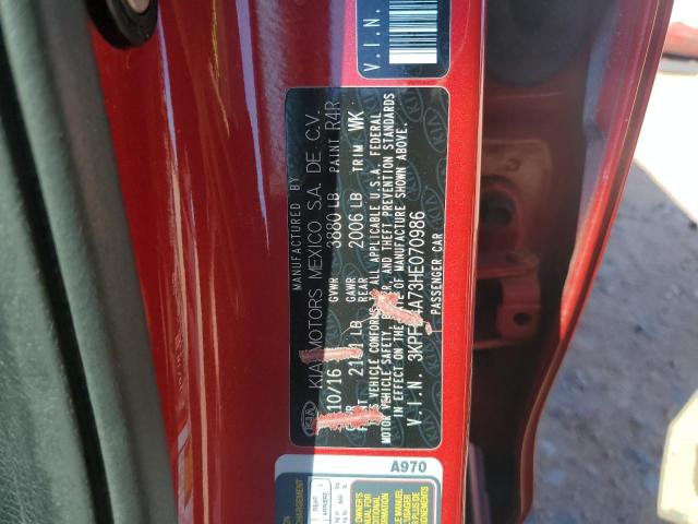 2017 KIA FORTE LX - 3KPFL4A73HE070986