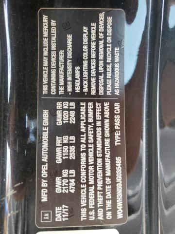 2018 BUICK CASCADA PR W04WH3N59JG035485