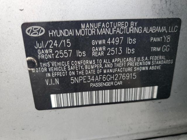 2016 HYUNDAI SONATA SPO - 5NPE34AF6GH276915