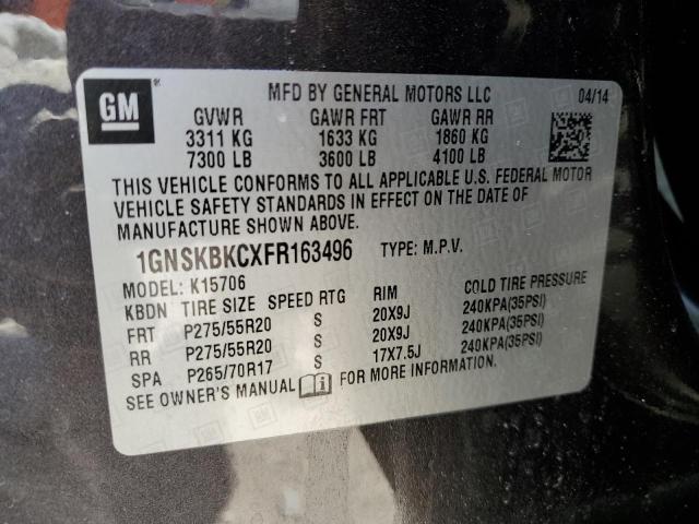 2015 CHEVROLET TAHOE K150 - 1GNSKBKCXFR163496