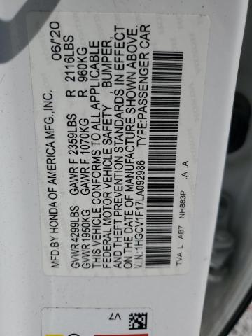 2020 HONDA ACCORD LX #3304565465
