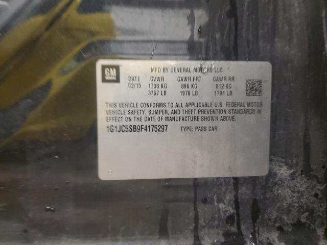 2015 CHEVROLET SONIC LT - 1G1JC5SB9F4175297