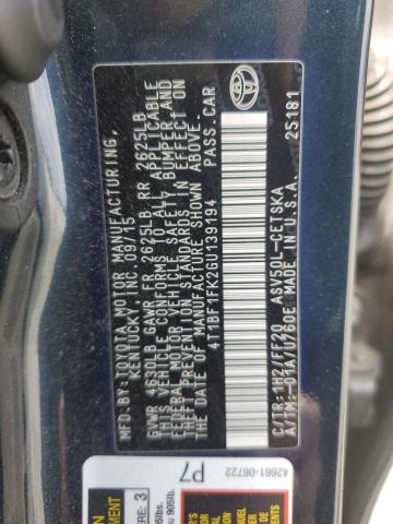 2016 TOYOTA CAMRY LE - 4T1BF1FK2GU139194