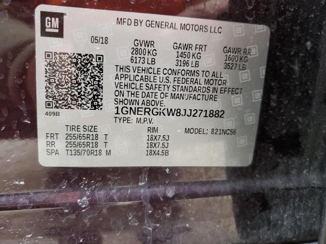 2018 CHEVROLET TRAVERSE L 1GNERGKW8JJ271882